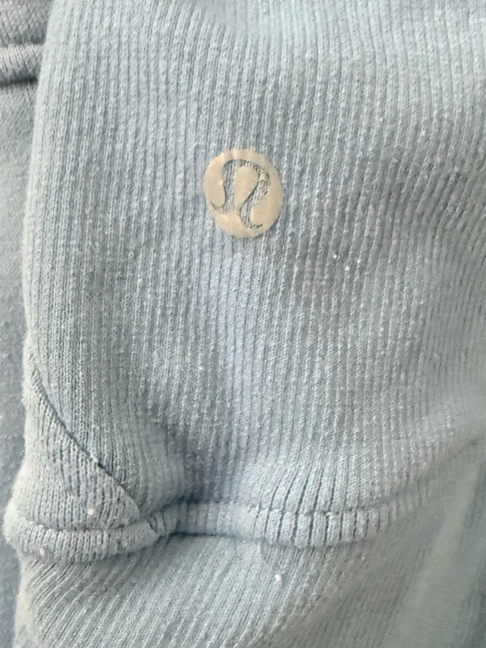 lululemon athletica Powder Blue Cropped Half-Zip Hoodie